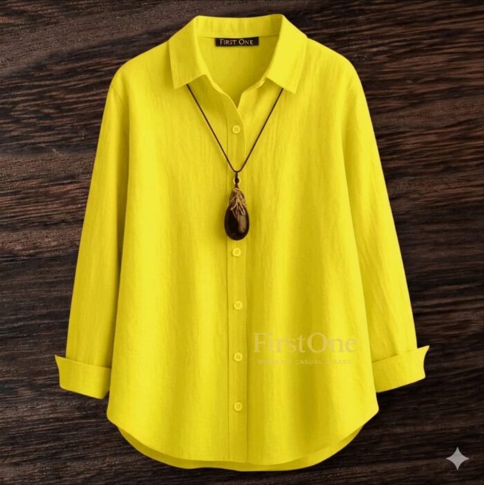 شميز سي واي أصفر فاخر - FirstOne Fashion