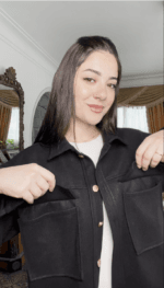 جاكيت جوخ تركي اسود - FirstOne Fashion
