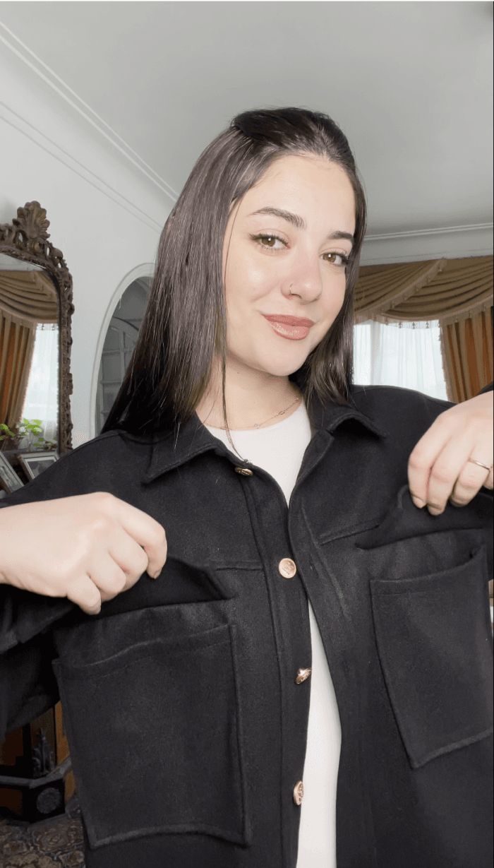 جاكيت جوخ تركي اسود - FirstOne Fashion